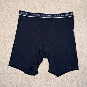 Victoria's Secret Women's Black Logo Waistband Boyshort Panties Size M